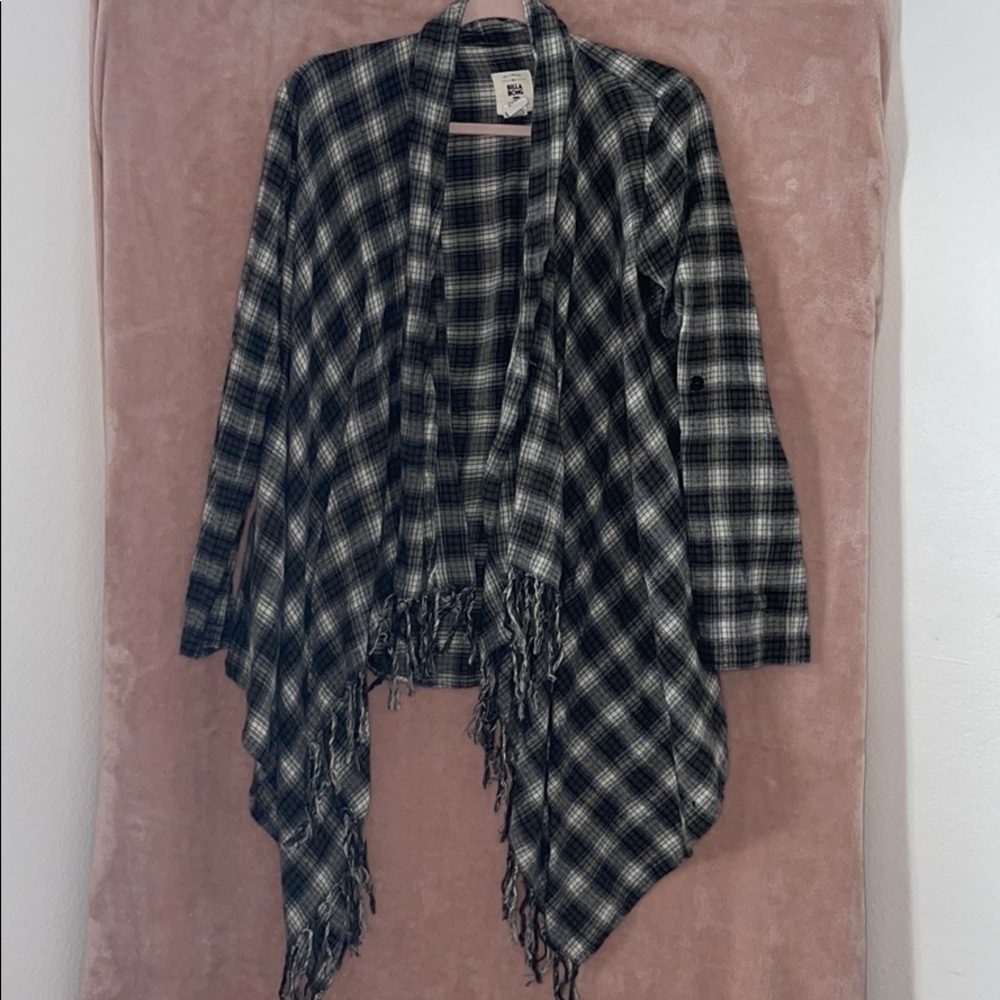 BillaBong plaid cardigan
